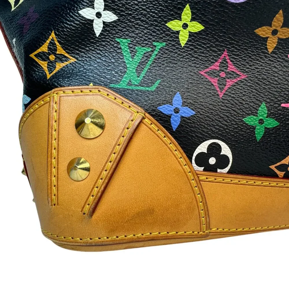 Louis Vuitton Murakami Sharleen Bag MM Multicolor Monogram tote Vintage Noir LV - Picture 13 of 15